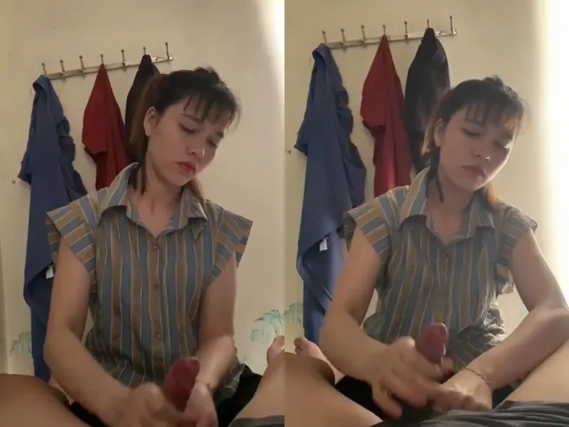 Anh trai đi vắng, ép bạn gái của anh trai sục của quý xuất tinh